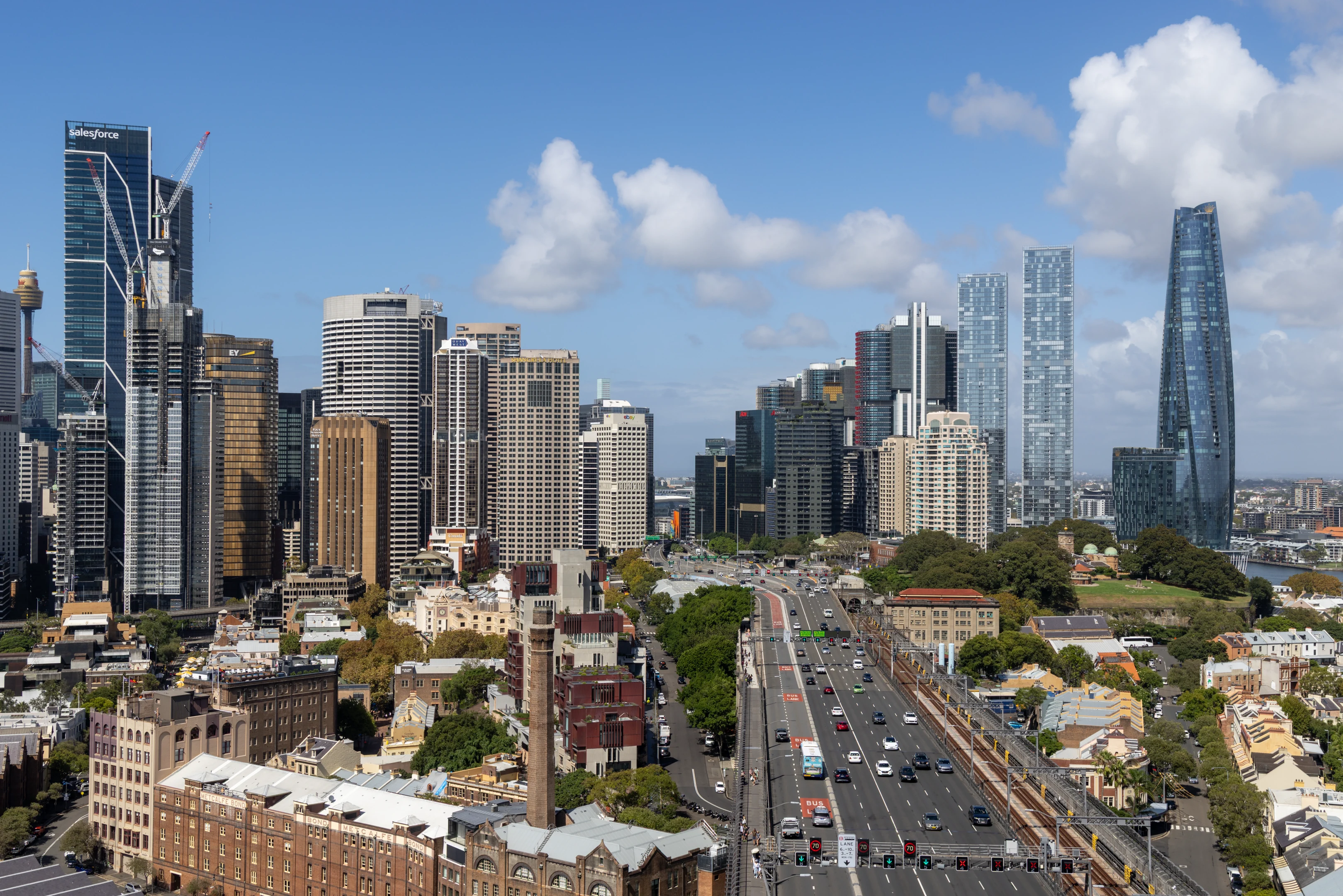 Bradfield Highway and Sydney CBD, Australia